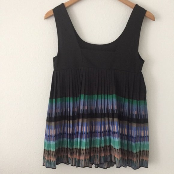 Anthropologie NWT, Pleated A-Line Tank Top, S - Picture 5 of 9